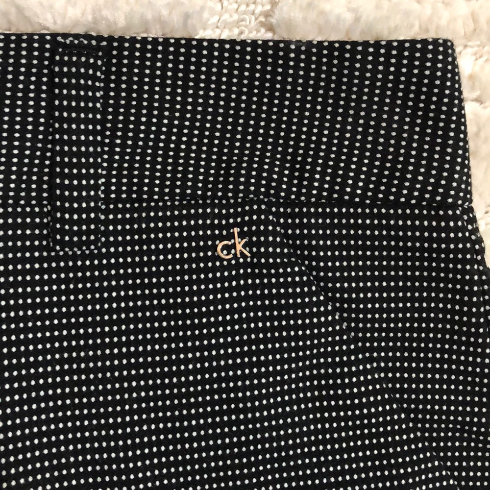 Calvin Klein black and white polka dot shorts